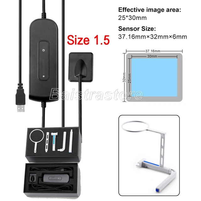 Mobile Dental Digital Image System RVG X-Ray Sensor Size 1.5 fit X Ray Equipment