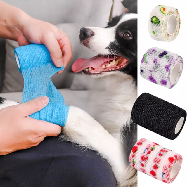 Terapia Ifp Wrap Nastro Autoadesivo Bende Elastico per Pets Cavallo Cani Gatti Ⓐ