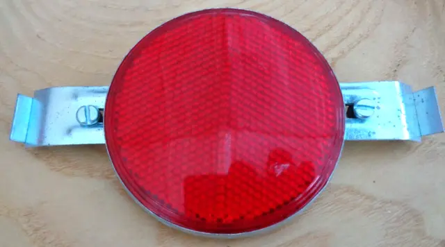 Red Rear 3" Reflector will fit Raleigh Chopper Grifter or similar bicycle *NOS*