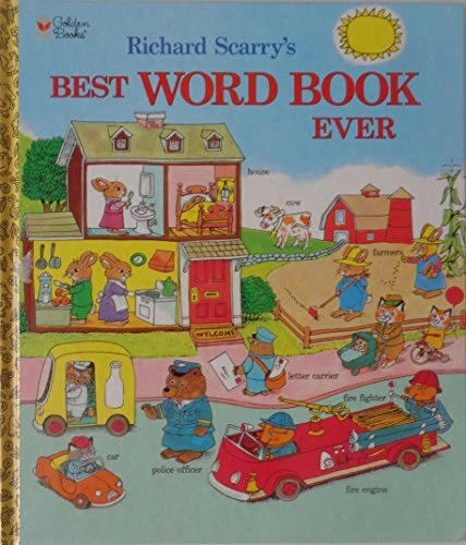 RICHARD SCARRYS BEST WORD BOOK EVER GIANT GOLDEN BOOK NEW - Hardcover