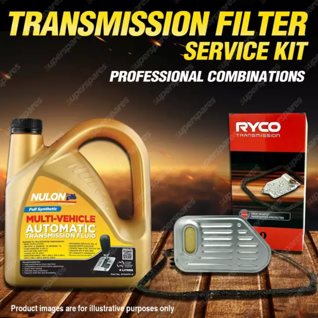 Ryco Transmission Filter + Full SYN Oil Kit for Toyota Landcruiser UZJ VDJ200 2