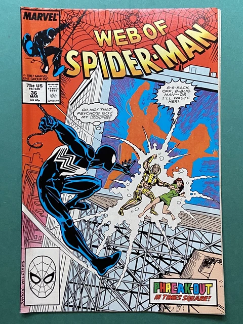Web of Spider-Man #36 VG/FN (Marvel 1987) 1st App. Tombstone KEY