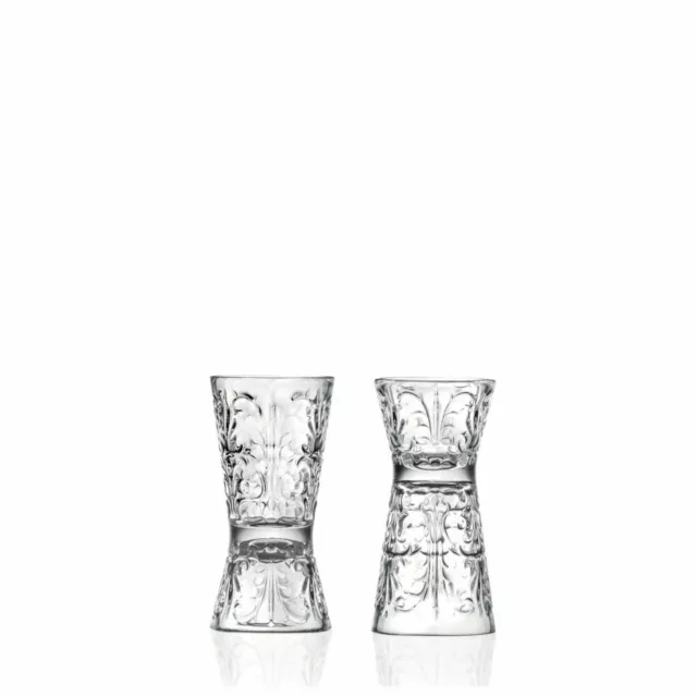 Set 6 pezzi misurino per Barman Jigger in vetro RCR Tattoo CL 6