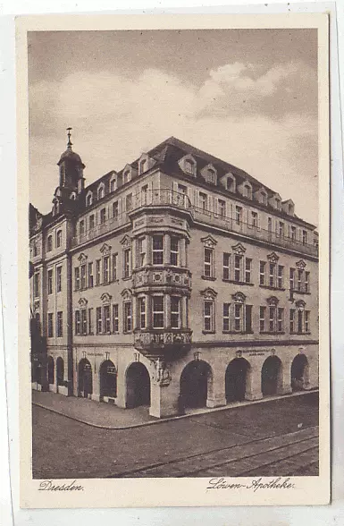 Karte Dresden Löwen Apotheke Altmarkt um 1910 SELTEN