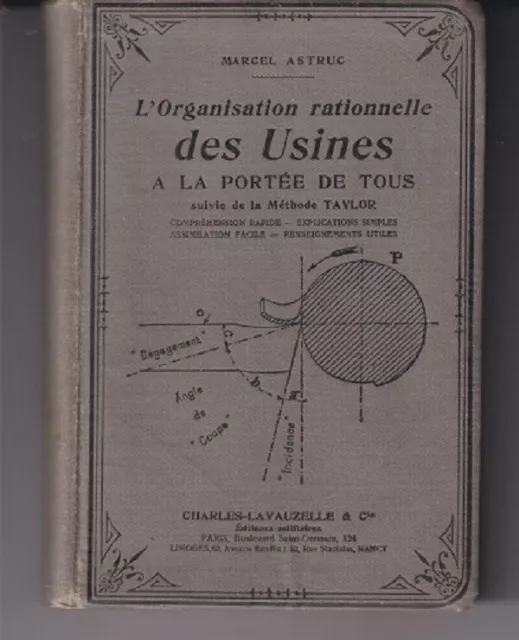 ASTRUC Marcel	L'ORGANISATION RATIONNELLE DES USINES A LA PORTEE DE TOUS