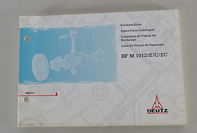 DEUTZ Catalogo Ricambi/Listello di Ricambio Motore Deutz Bf M 1012 E C Ec Stand 
