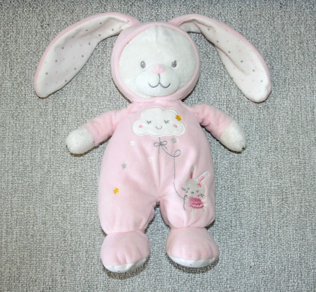 Max Et Sax Doudou Ours Deguise Lapin Rose Blanc Nuage Etoile