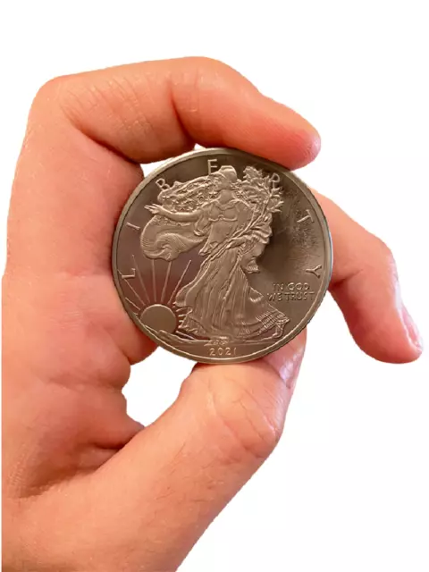 40PCS Troy Ounce .999 Fine Pure Titanium Walking Liberty Eagle Rounds - Coins
