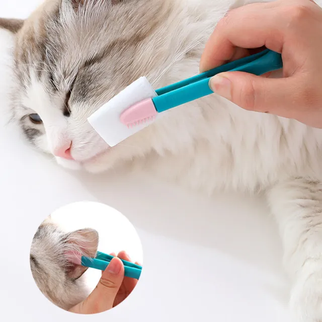 Eco-Friendly Kitten Eye Rub Handheld Cat Eye Wipe Rub Eyes Poo Brush Cleaning;d'