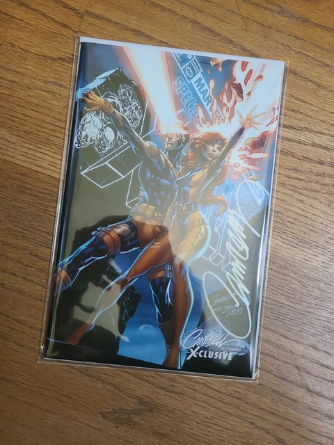 X-men Legends J Scott Campbell X-clusive Cyclops Jean Grey Signed Coa