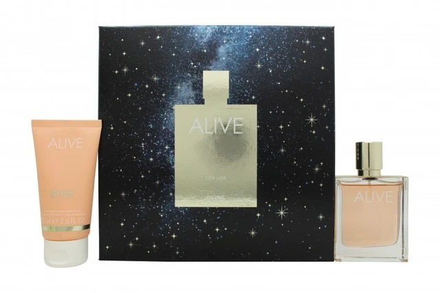 Hugo Boss Alive Gift Set 50Ml Edp + 75Ml Body Lotion - Women's For Her. New