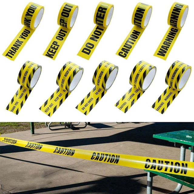Yellow Tape Caution Signs Adhesive Tape Danger Identification Tape  Universal