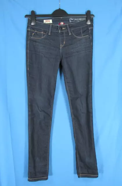 SOLD DESIGN LAB Women's SPRING STREET SKINNY Dark Wash LOW RISE Denim Jeans Sz S