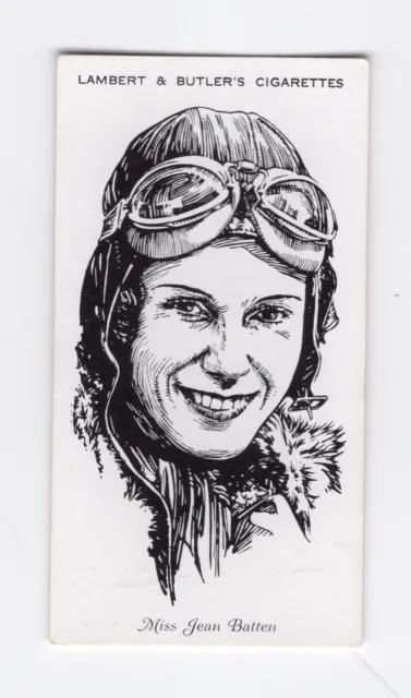 L&B British Famous Airmen & Airwomen 1935 #03 Miss Jean Batten New Zealand
