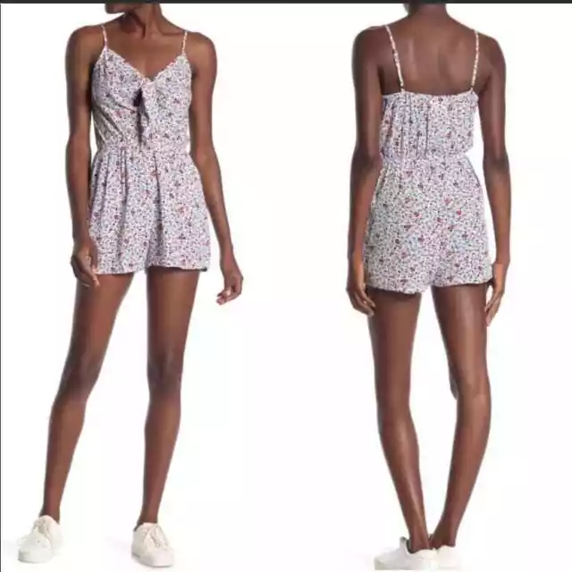 Mimi Chica Floral Romper Medium Nwt Womens