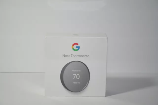 Google Nest Smart Programmable Wifi Thermostat Color: Charcoal Model: G4CVZ NEW!