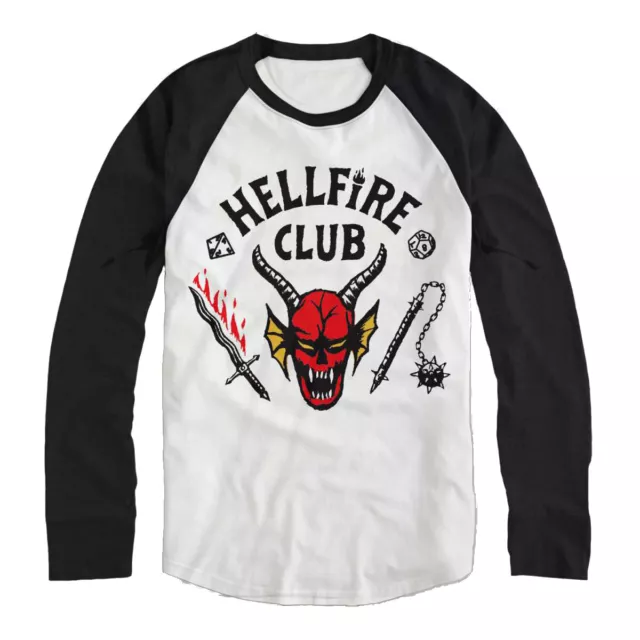 Longsleeve Stranger Things 4 Hellfire Club Autorisé T-shirt Hommes