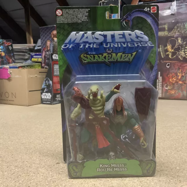 Figura de acción Mattel MOTU vs The Snakemen King Hssss sin usar sin usar nueva sellada retro He-Man