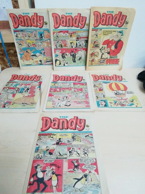 P Dandy VINTAGE BUNDLE OF 7 Dandy Comics From 1977 And 1978 £5.00 - PicClick UK