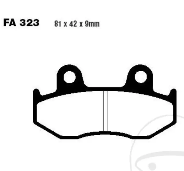 EBC Bremsbeläge SFA323HH für Honda NES NHX SH PES 125 150 Arobase Dylan PS D i