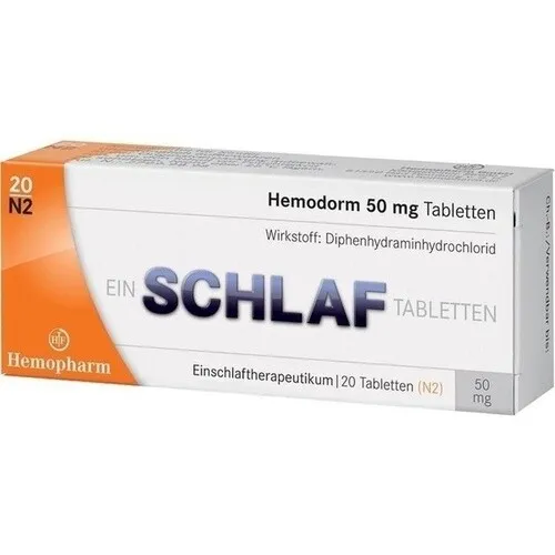 HEMODORM 50 mg Einschlaftabletten 20 St. PZN 03078669