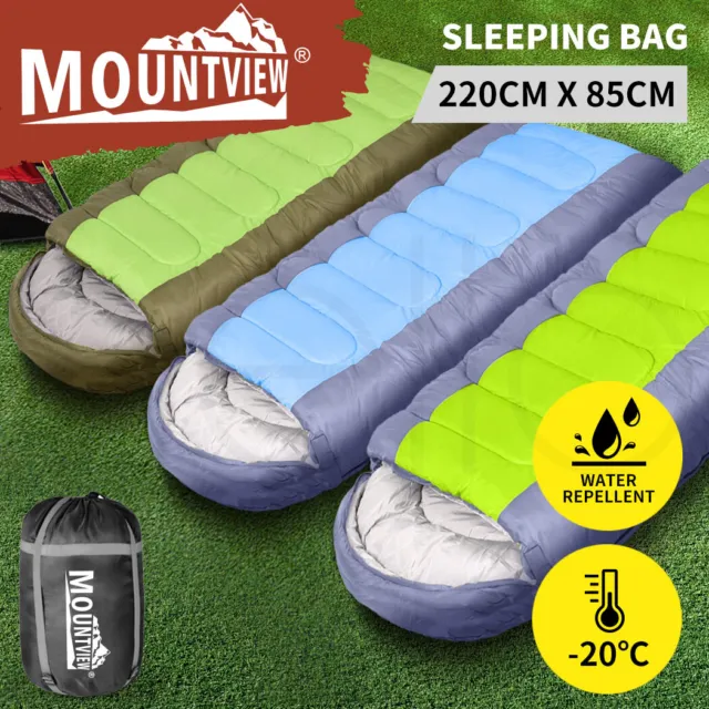 Mountview Sleeping Bag Outdoor Camping Single Bags Hiking Thermal -20℃ Winter