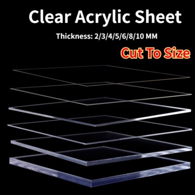 A4 en plastique transparent Plexiglas acrylique Plexiglas feuille 210mm x 297mm x 5mm 