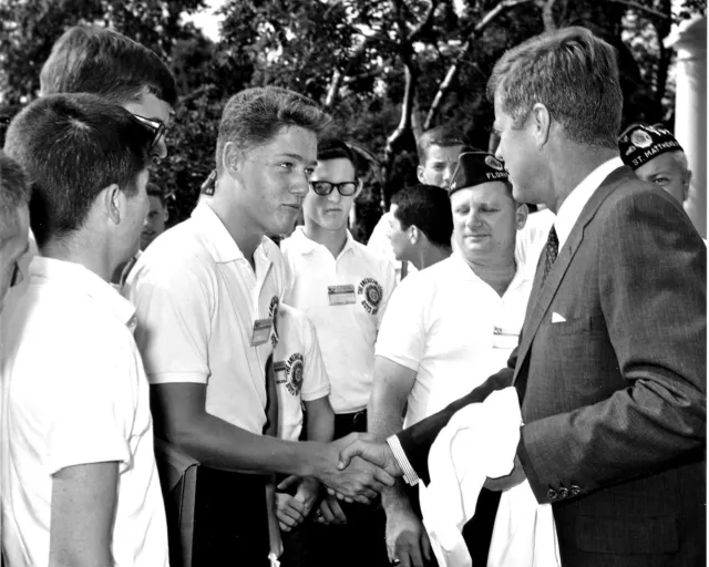 New Photo: A Young Bill Clinton Meets President John F. Kennedy, 1963 - 6 Sizes!