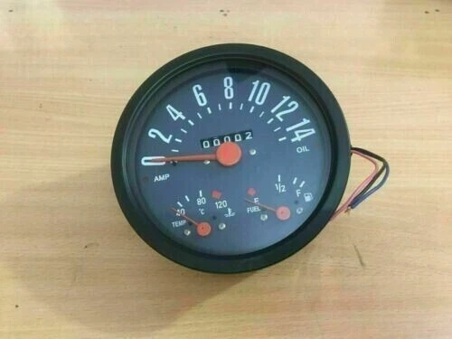 FIT FOR Willys Jeep Speedometer Cum Temperature, Fuel, Amp. & Oil Indicator