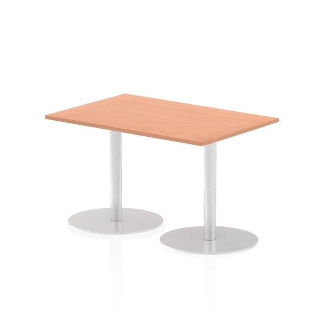Dynamic Italia 1200 X 800Mm Poseur Rectangular Table Beech Top 725Mm High Leg IT