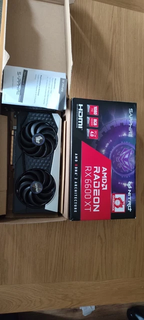 SAPPHIRE NITRO+ AMD Radeon 6600 RX XT Graphics Card 8GB GDDR6 OC for ...