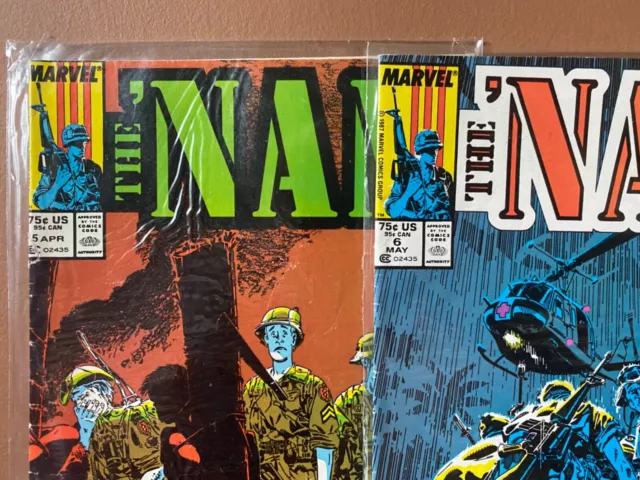 The 'NAM #s 5-8 Vietnam War Copper Age 1986-1987 Marvel Comics #5 #6 #7 #8 Lot 2