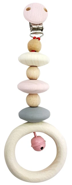 Jouet pour Bébé Wagenanhänger Rose Nature Bxlxh 70x35x200mm Neuf Figurine Clip