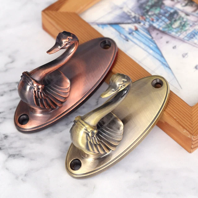 Alloy Swan Shape Hook Coat Hat Key Hook Wall Hanging Towel Hooks Home Decor