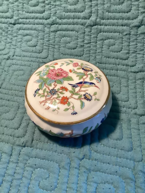 Vintage Aynsley English Bone China Covered  PEMBROKE Trinket Dish PRETTY