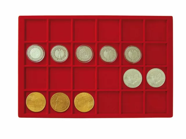 Münzkoffer Australische Dollar in Münzkapseln LOOK GIGANT Rot Für 360 Münzen 2