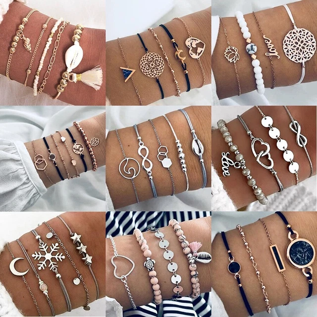 Bijoux Bracelets Bracelets pour Femme Ensemble de Bracelets de Perles...