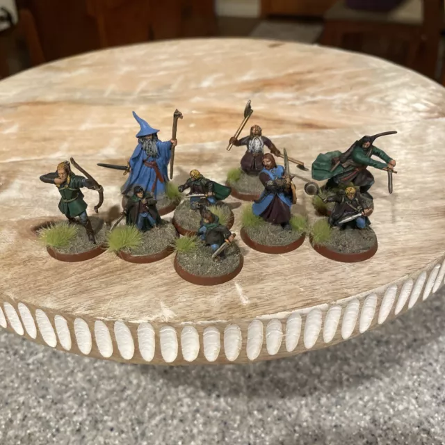 Gamesworkshop Lotr Lord Of The Rings The Fellowship Painted Miniatures Figurines