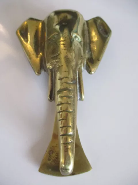 Old solid brass Elephant door knocker