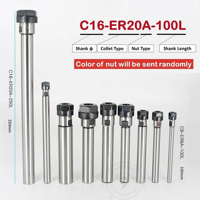 Collet Chuck Holder CNC Mini Tool Type A 100MM 8-25mm ER11A ER16A ER20A