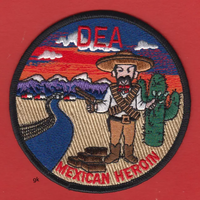 Drug Enforcement Administration Dea Mexican Mexico Heroin Police Shoulder Patch