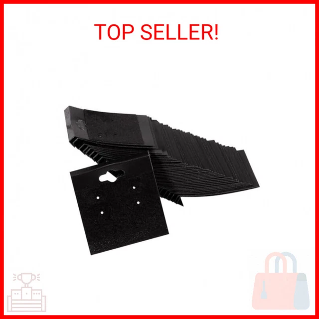 Velvet Hanging Earring Cards - 100-Pack Jewelry Display Cards for Earrings