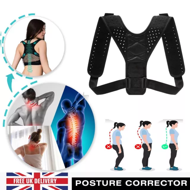 Posture Corrector Back Support Body Brace Wellness Lumbar Shoulder Support Belt