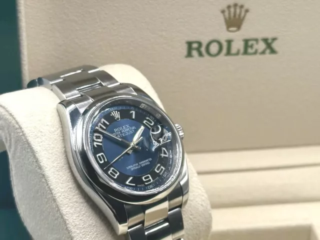 Superb Rolex Datejust Watch, Rare Blue/black dial, with Box,hang tag, & Booklet