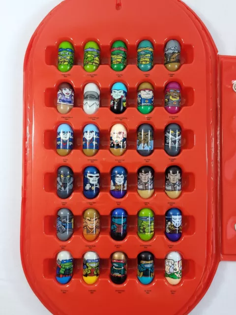 Mighty Beanz Lot With Case, Lot of 61, Including 27 Teenage Mutant Ninja Turtles 2