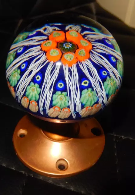 Vintage Glass Millefiori – STRATHEARN – Paperweight Doorknob RC 2023