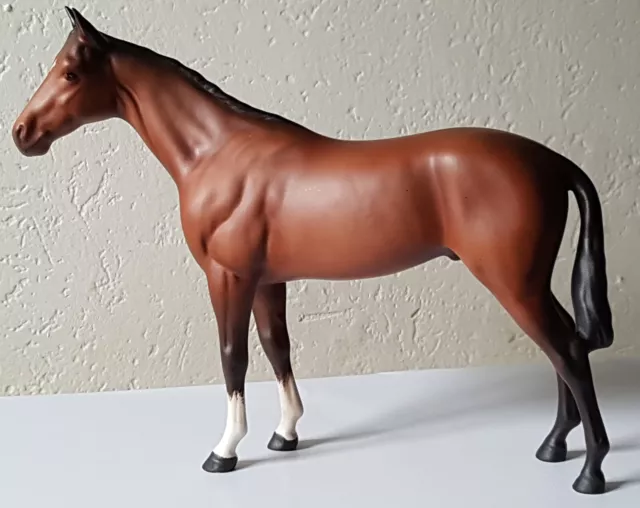 Beswick Bois Roussel Matt Bay Brown Racehorse Beautiful Vintage Model No.701 Vgc