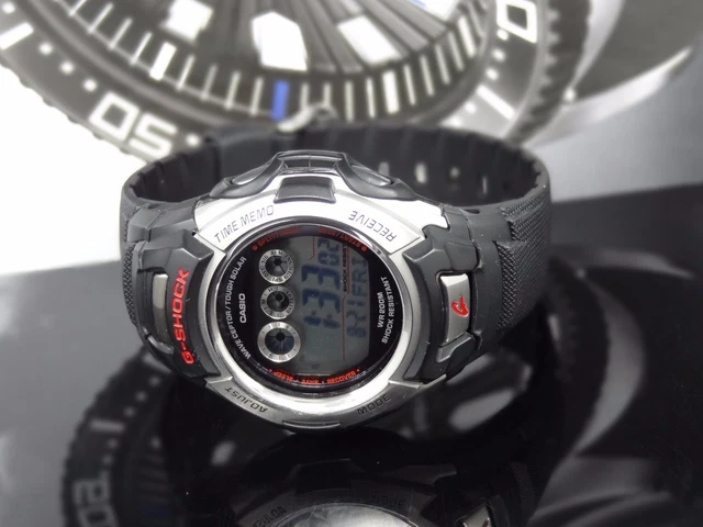 CASIO GW500A G SHOCK Atomic Solar Watch Black Resin Band Men s