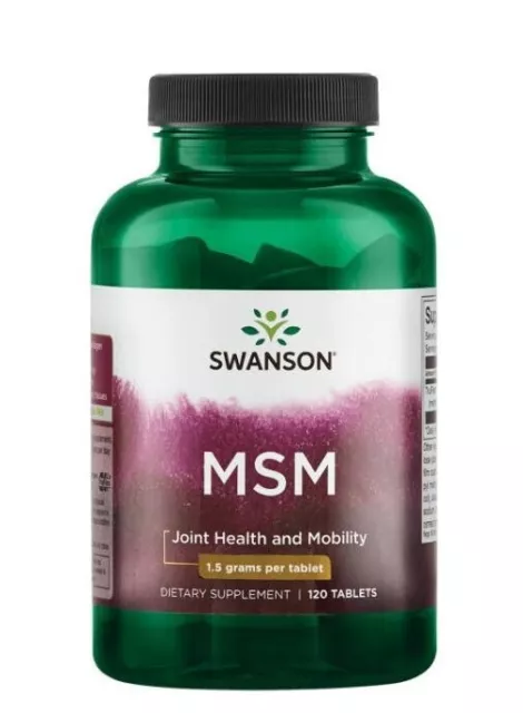 Swanson Msm (Methylsulfonylmethan) 3000Mg 120 Tabletten