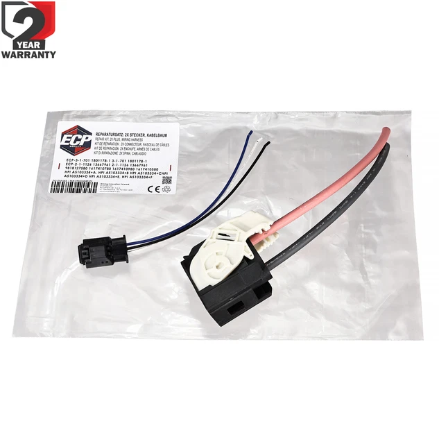 Kit Riparazione Connettore Elettrico Stagno 2 Fili - Fiche Presa Femmina, 12V, Universale, MDKAUTOPART